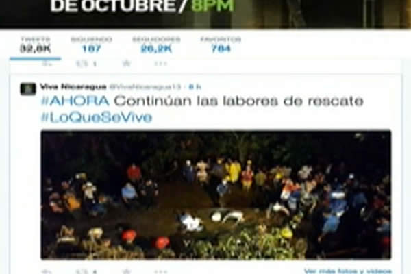 Nicaragüenses se solidarizan por medio de las redes sociales con familias afectadas