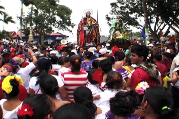 Jinotepe celebra el tradicional Tope de los Santos en honor a Santiago Apostol