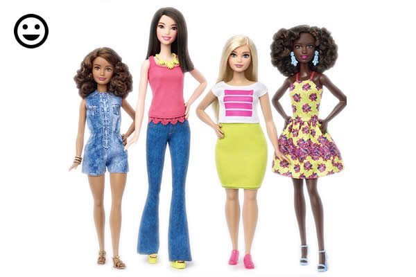 Barbie cambia de tamaño, talla y color
