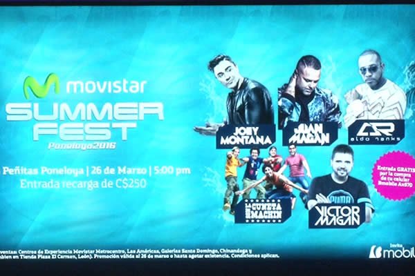 Movistar anuncia el Summer Fest a llevarse a cabo en Poneloya