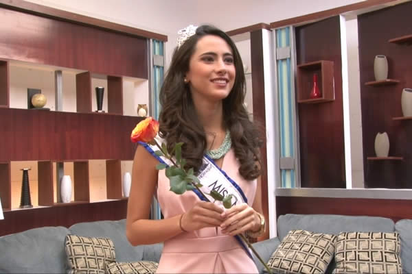 Marina Jacoby, Miss Nicaragua 2016, visita Viva Nicaragua Canal 13