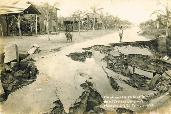 Managua, de rodillas ante la naturaleza: 31 de marzo de 1931