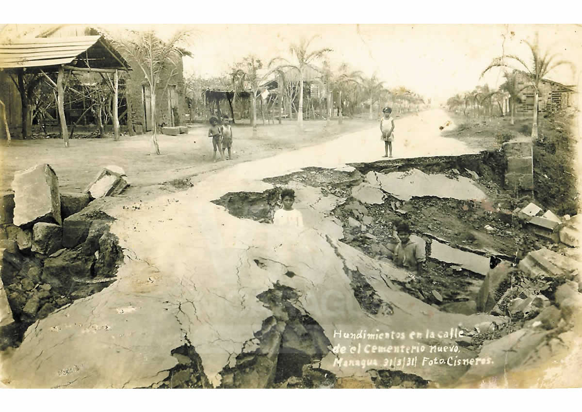 Managua, de rodillas ante la naturaleza: 31 de marzo de 1931