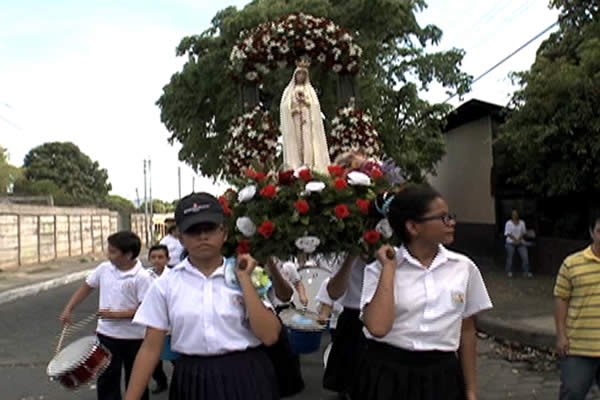 Nicaragua celebra a la Virgen de Fátima