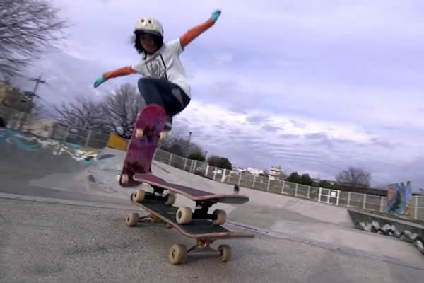 El deslumbrante Skater de 12 años