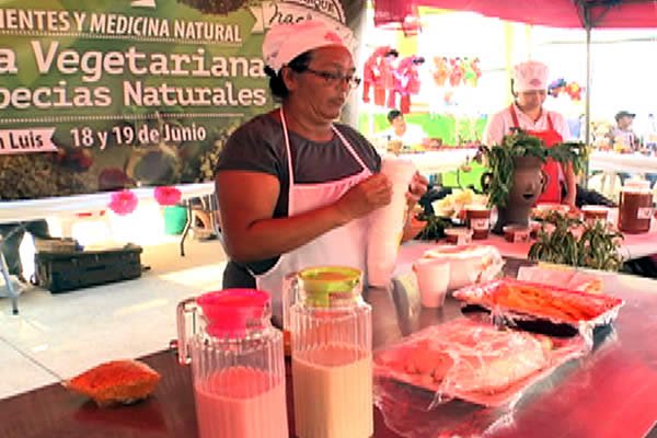 Feria de la Economía Familiar ofreció comida vegetariana