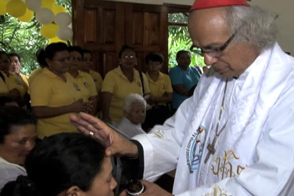 Cardenal Leopoldo Brenes bendice nueva capilla en Hospital Alemán Nicaragüense