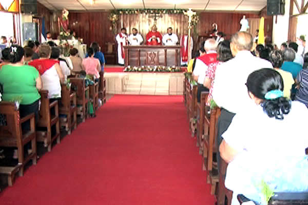 Celebran Eucaristía en honor a San Cristóbal