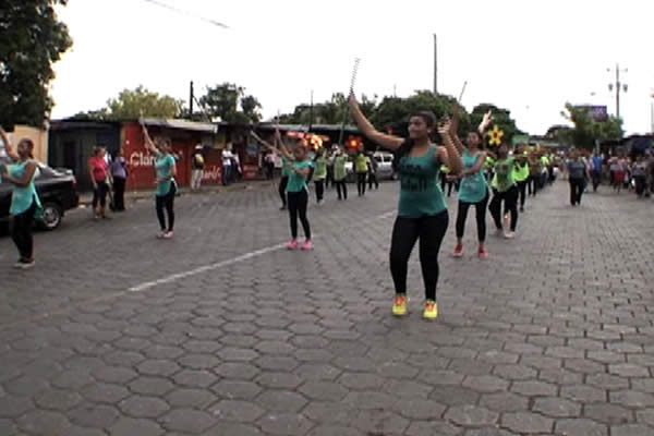 Comunidad Educativa de Ciudad Sandino caminó con Alegría en Amor a Nicaragua