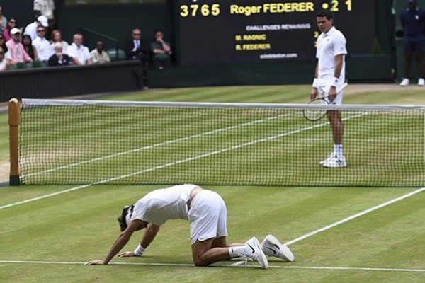Milos Raonic derrota a Federer para clasificar a la final de Wimbledon