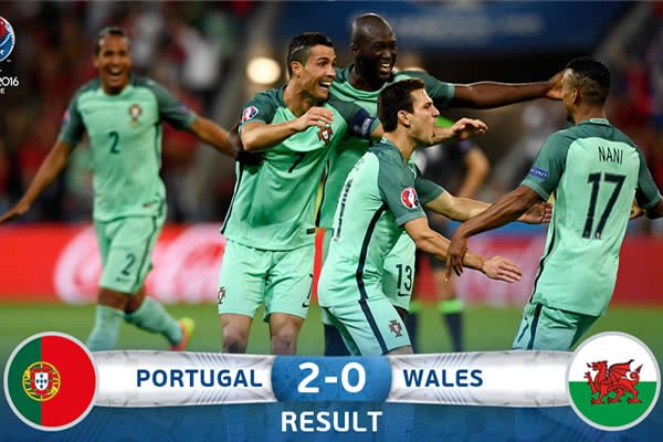 Cristiano y Nani clasifican a Portugal a la Final Eurocopa derrotando a Gales 2-0