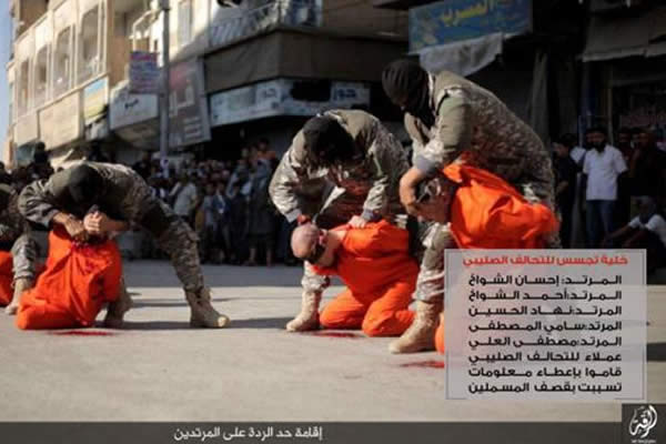 El Estado Islámico decapitó a cuatro miembros de un equipo de fútbol