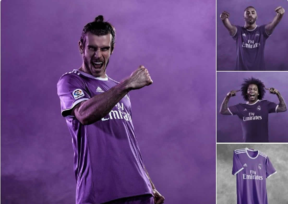 Barcelona y Real Madrid coinciden con el color púrpura en sus uniformes