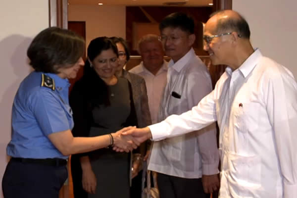 Canciller de Taiwán se reúne con Policia y Ejército de Nicaragua