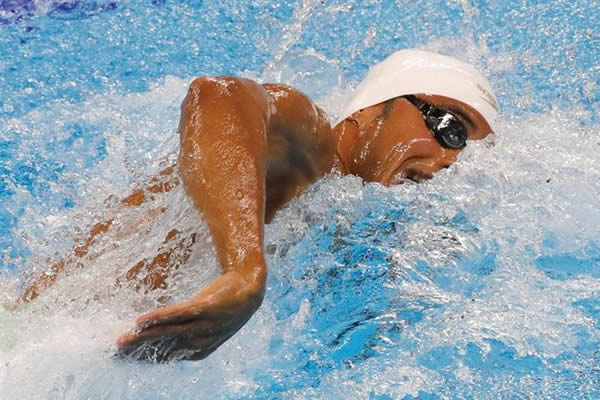 Miguel Mena se ubicó en el puesto 55 de 59 nadadores en Río 2016