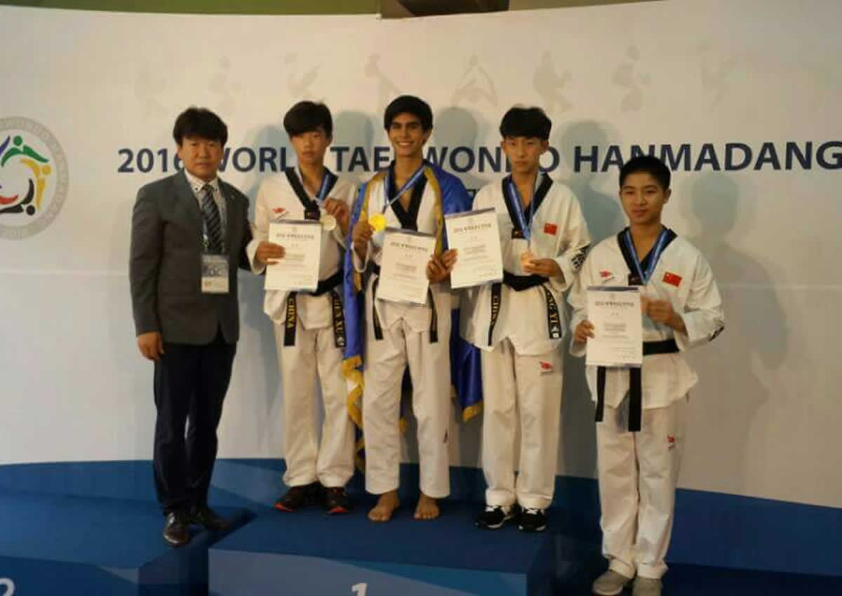 El Nica Clark López gana medalla de oro en Mundial de Taewkondo