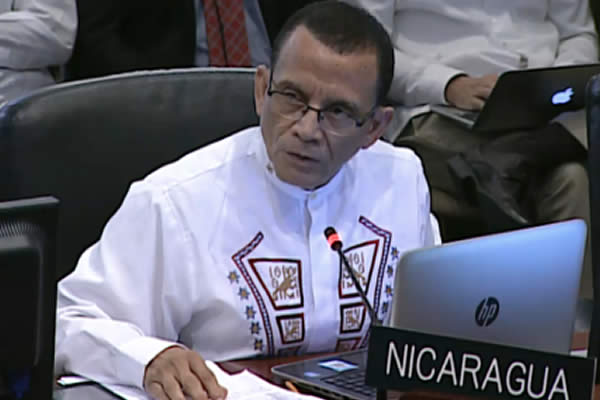 Nicaragua rechaza conducta intervencionista de México