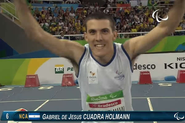 Gabriel Cuadra debutó en los Paralímpicos de Río 2016 y busca el oro en los 800m
