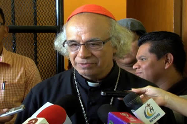 Cardenal Brenes resalta la calma previo a las elecciones de Noviembre