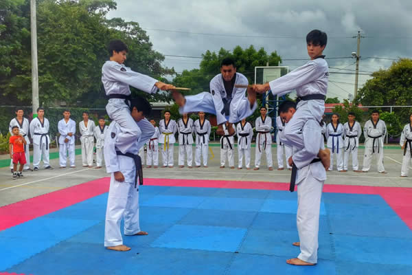 El Taekwondo se apodera del parque "Los Marañones"