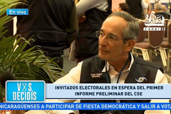 Álvaro Colom (Ex Presidente de Guatemala): “Proceso Electoral se llevó con tranquilidad”