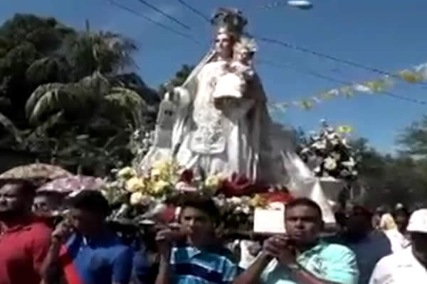 Virgen de La Merced visita comunidad de León Viejo