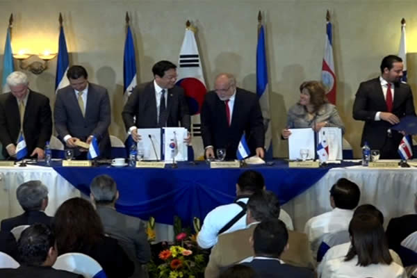 Centroamérica y Corea suscriben declaración conjunta de cara a Tratado de Libre Comercio