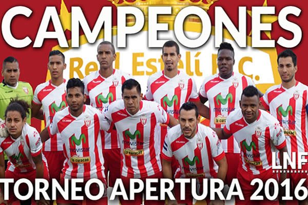 Real Estelí se coronó campeón invicto del Torneo Apertura 2016 