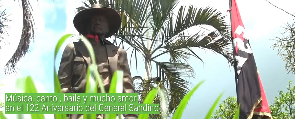 Música, canto , baile y mucho amor en el 122 Aniversario del General Sandino