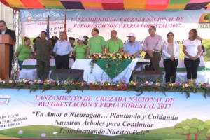 Nicaragua realiza lanzamiento de la cruzada nacional de reforestación