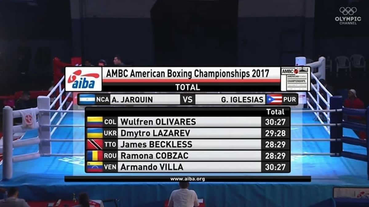 Angel Jarquin Logra su calificación en el Campeonato Continental de Boxeo