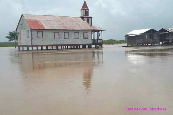 Desborde, Río Prinzapolka dejá varias zonas afectadas 