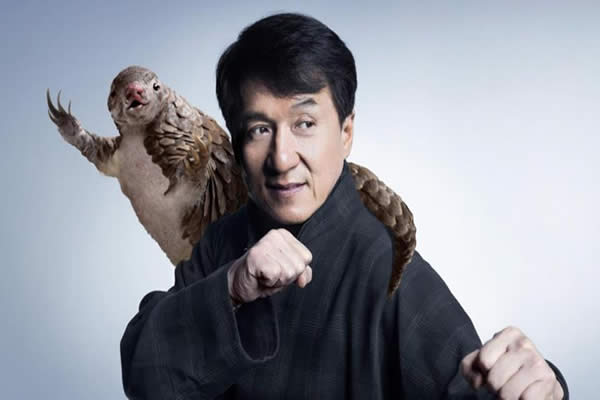 Pangolínes tienen a Jackie Chan como embajador de protección de la vida y preservación