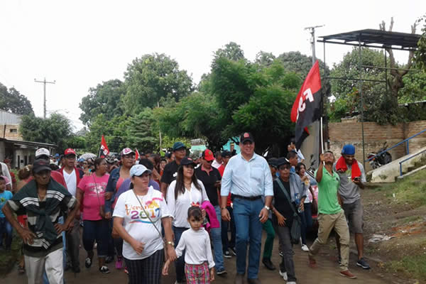 Candidatos de Alianza Unida, Nicaragua Triunfa recorren calles de la ciudad de los Mangos