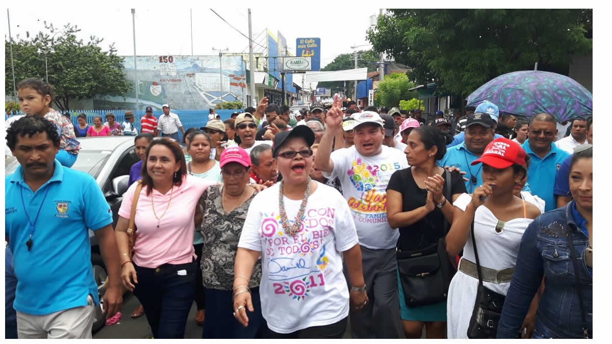 Pueblo de Chinandega respalda candidatura de Alianza Unida, Nicaragua Triunfa