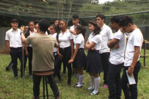 Estudiantes del “Elvis días romero” visitan criadero de reptiles, UNAN-Managua