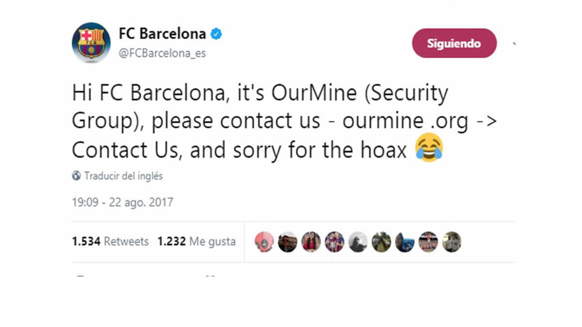 Fc Barcelona aún no se pronuncia ante el hackeo en Twitter 