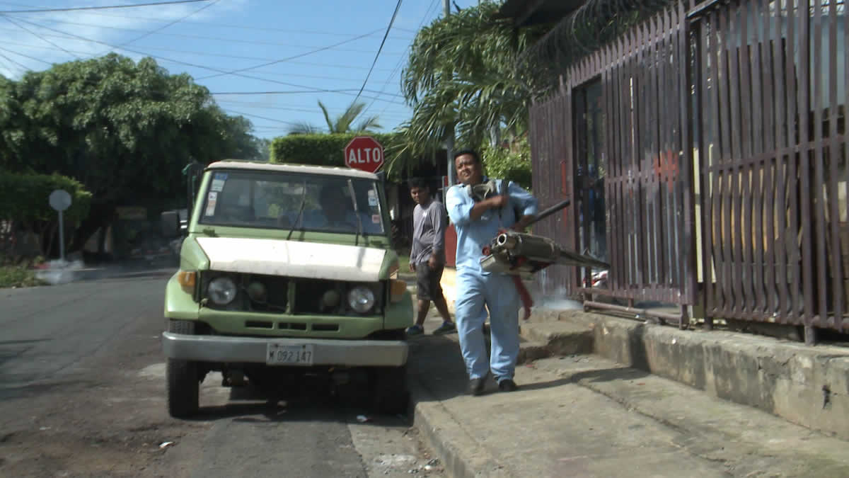 Pobladores del barrio Venezuela reciben brigadas de fumigación