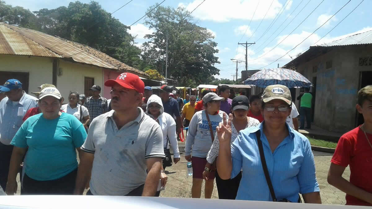 Pobladores de todo León respaldan la Alianza Unida, Nicaragua Triunfa