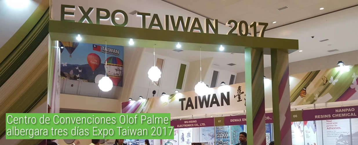 Centro de Convenciones Olof Palme albergara tres días Expo Taiwán 2017