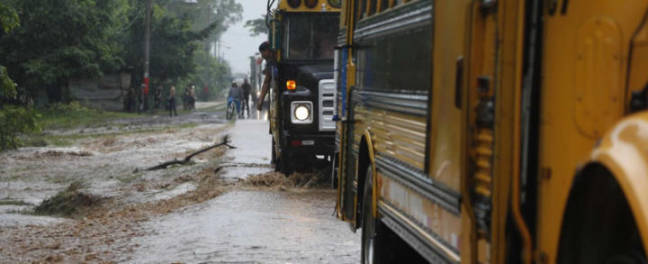 Carretera Nandaime afectada por intensas lluvias