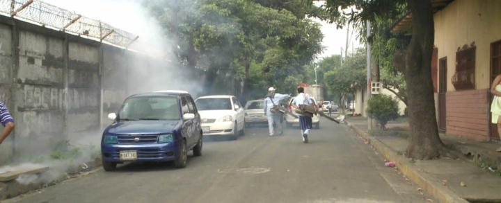 Barrio Domitila Lugo recibe jornada de fumigación