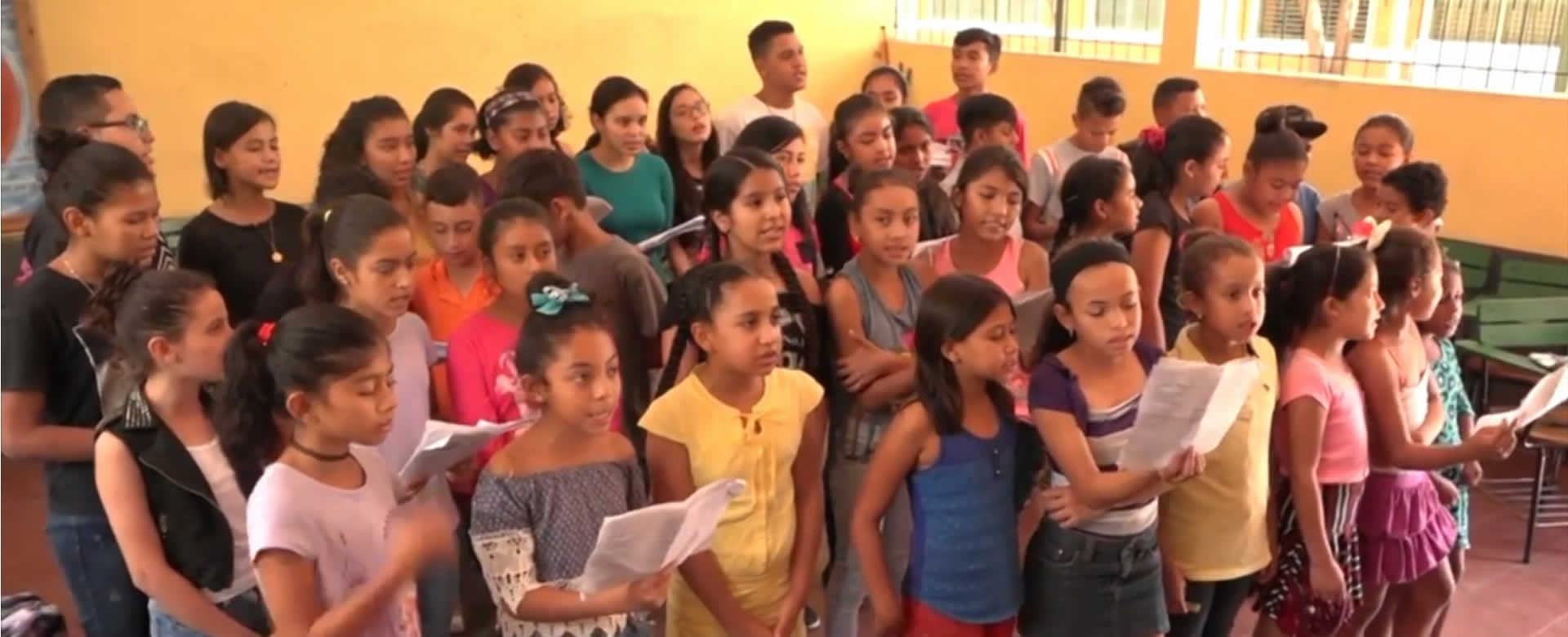 Niños del Coro Rubén Darío en Estelí se preparan para cantarle a la Virgen