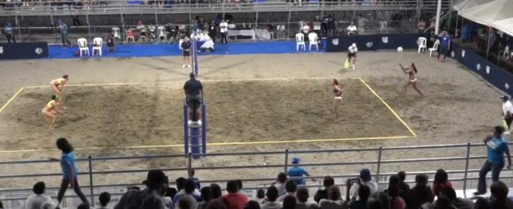 Selección Femenina de Voleibol Playa más segura en el segundo día