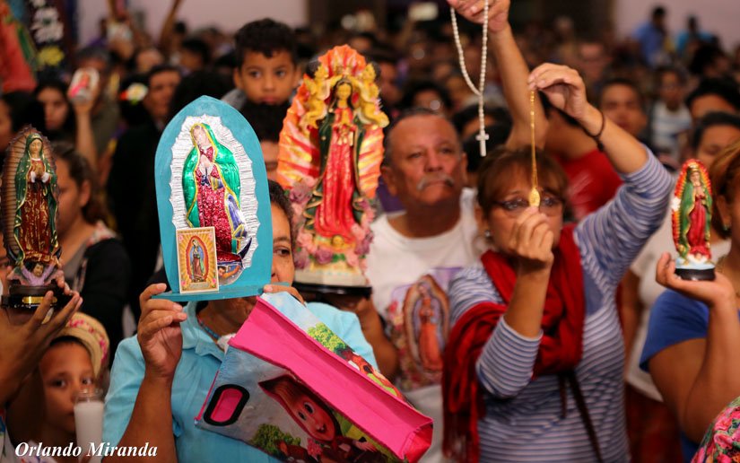 Cientos de feligreses de Condegas festejan a la Virgen de Guadalupe