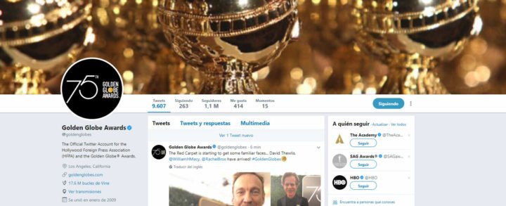 Globos de Oro hace estallar Twitter con expectativas de Cinefilicos