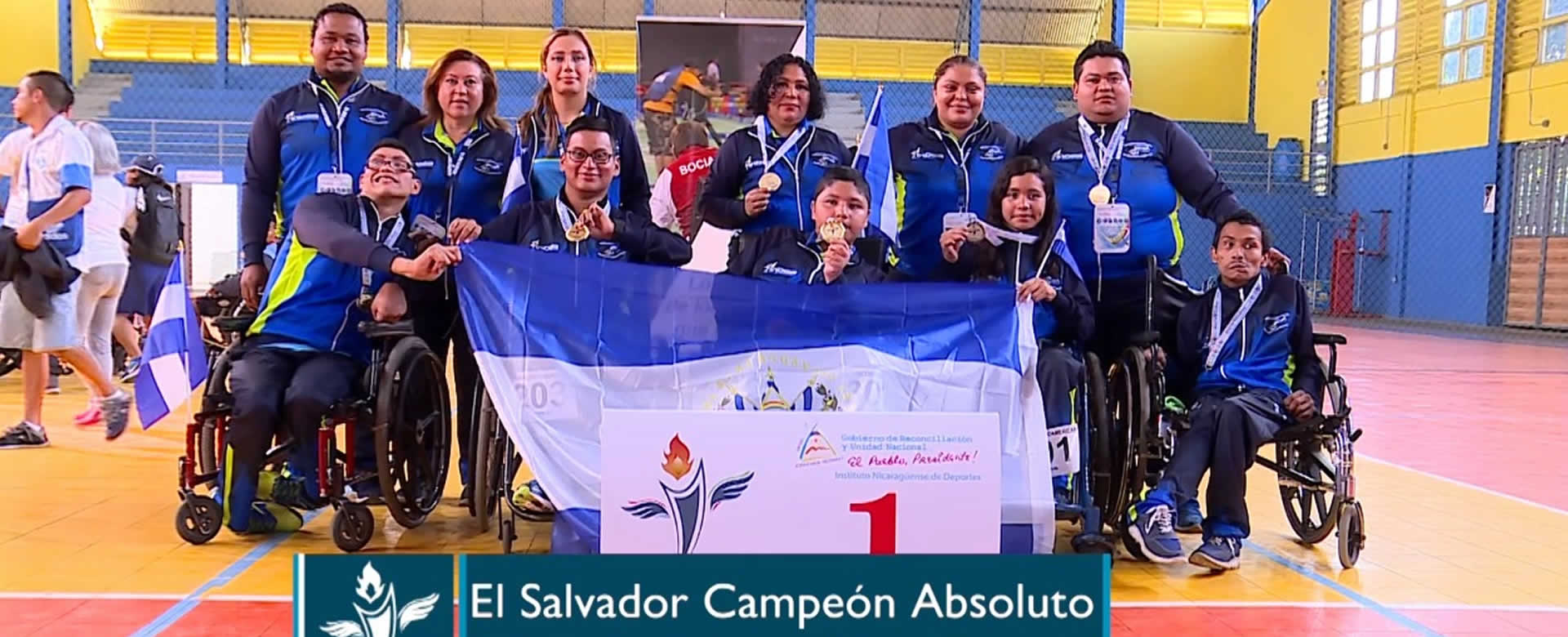 El Salvador campeón absoluto de Boccia en los Juegos Paralímpicos, Managua 2018