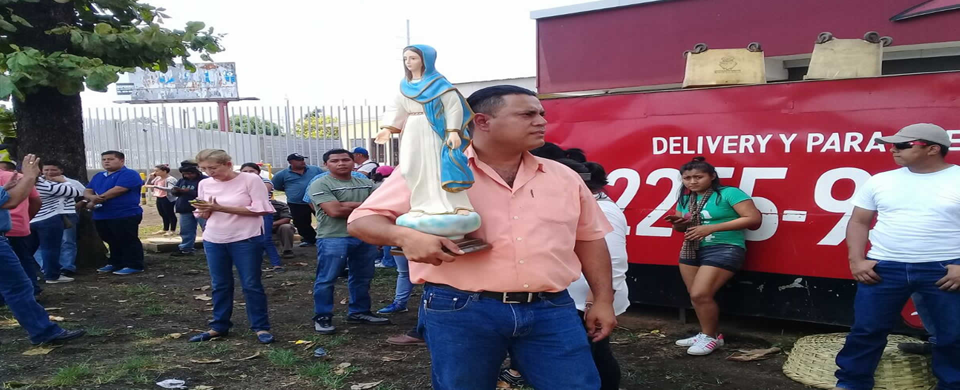 Feligresía que instalaba Virgen de Cuapa en Ticuantepe es atacada por antisociales