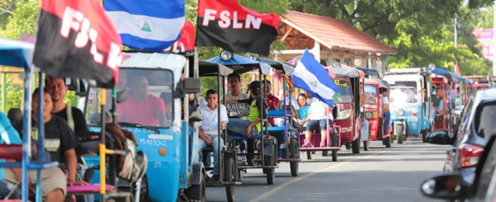 Caponeras recorren Managua en saludo al 39 aniversario de la Revolución Popular Sandinista
