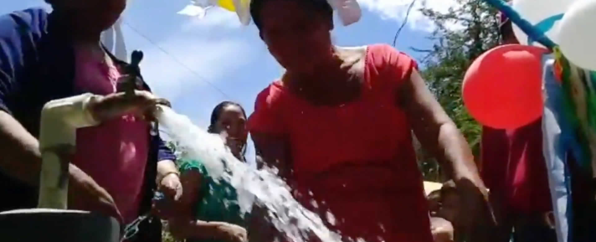 Habitantes de la comunidad El Palmar dicen adiós a las largas caminatas para conseguir agua